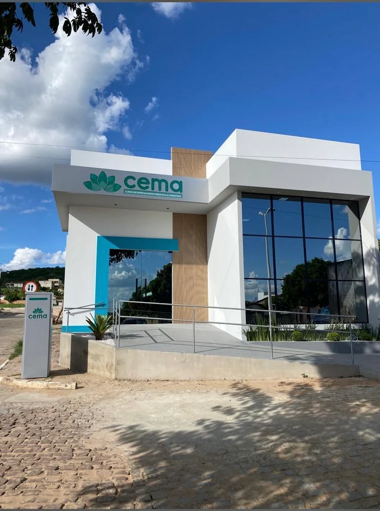 Fachada da Clínica CEMA em Biritinga-BA